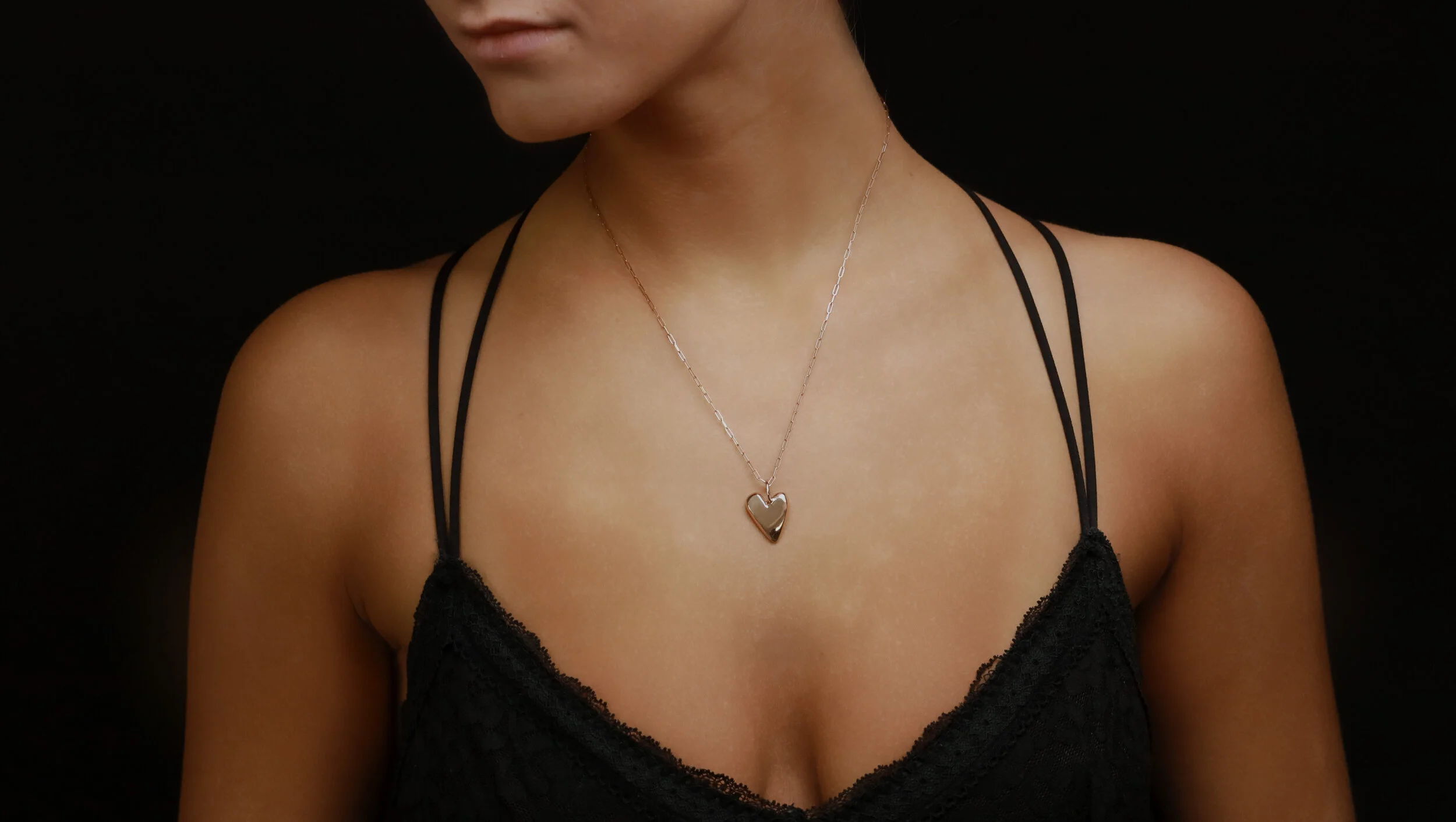 The OG 14k Rose Gold Heart — Aj Made Jewelry